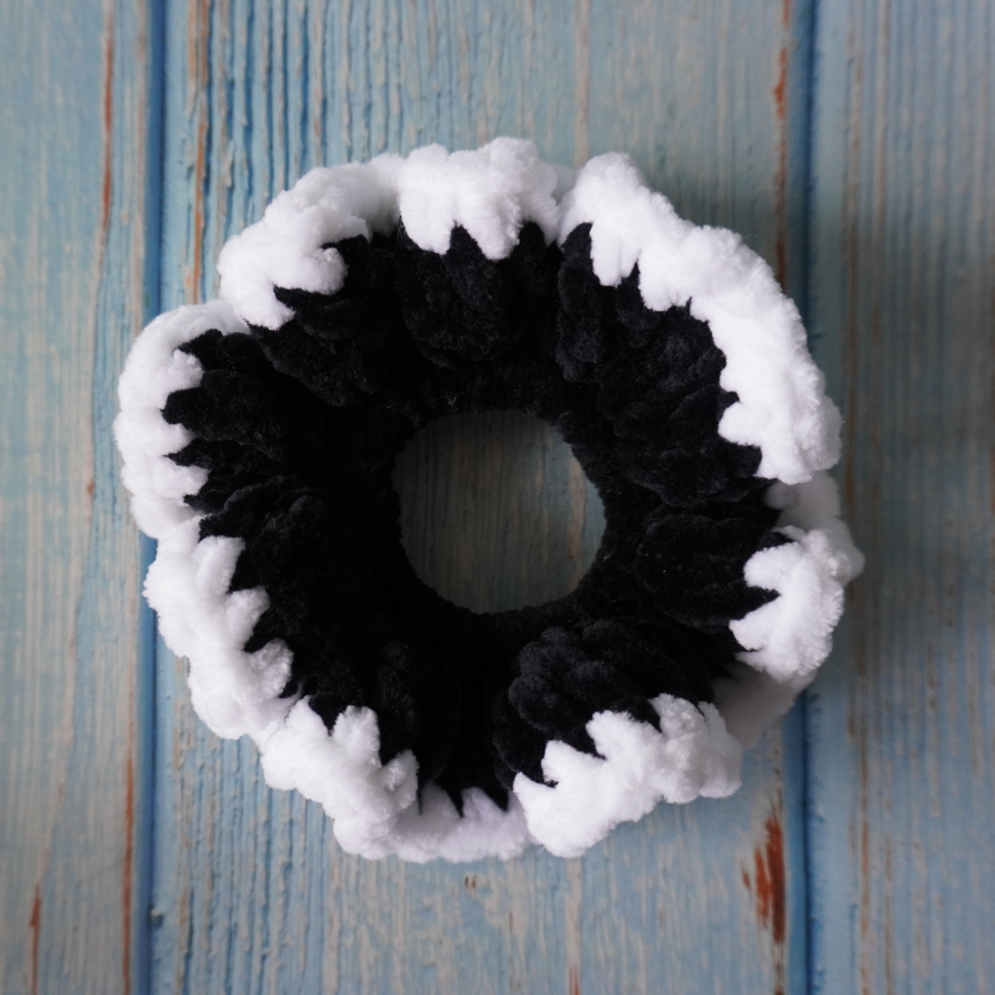 Elegant hues crochet scrunchies