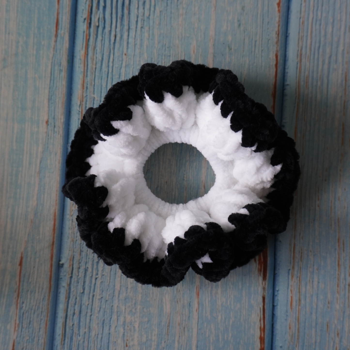 Elegant hues crochet scrunchies