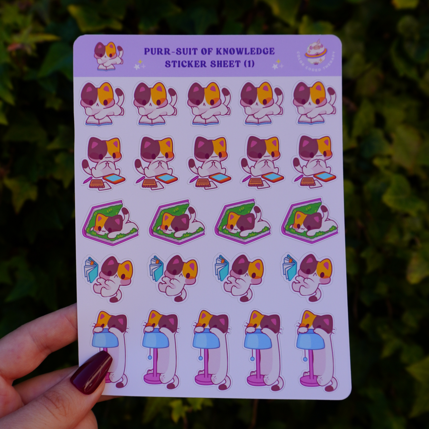 Purr-suit of Knowledge (1) stickervel