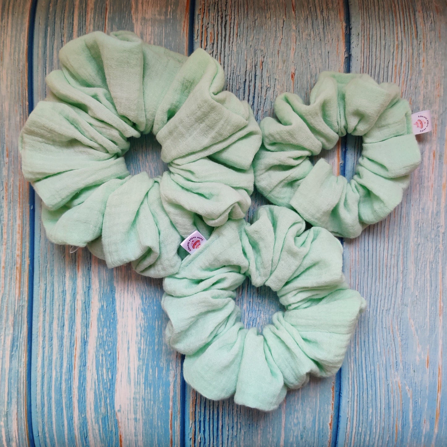 Pastel mint scrunchie