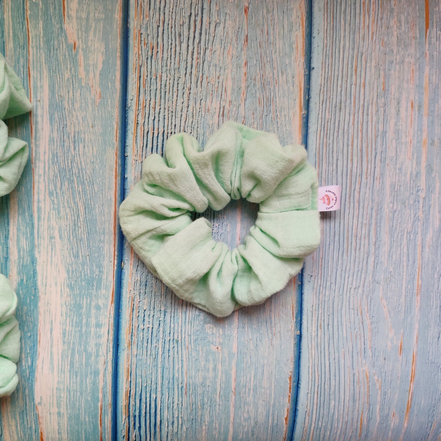 Pastel mint scrunchie