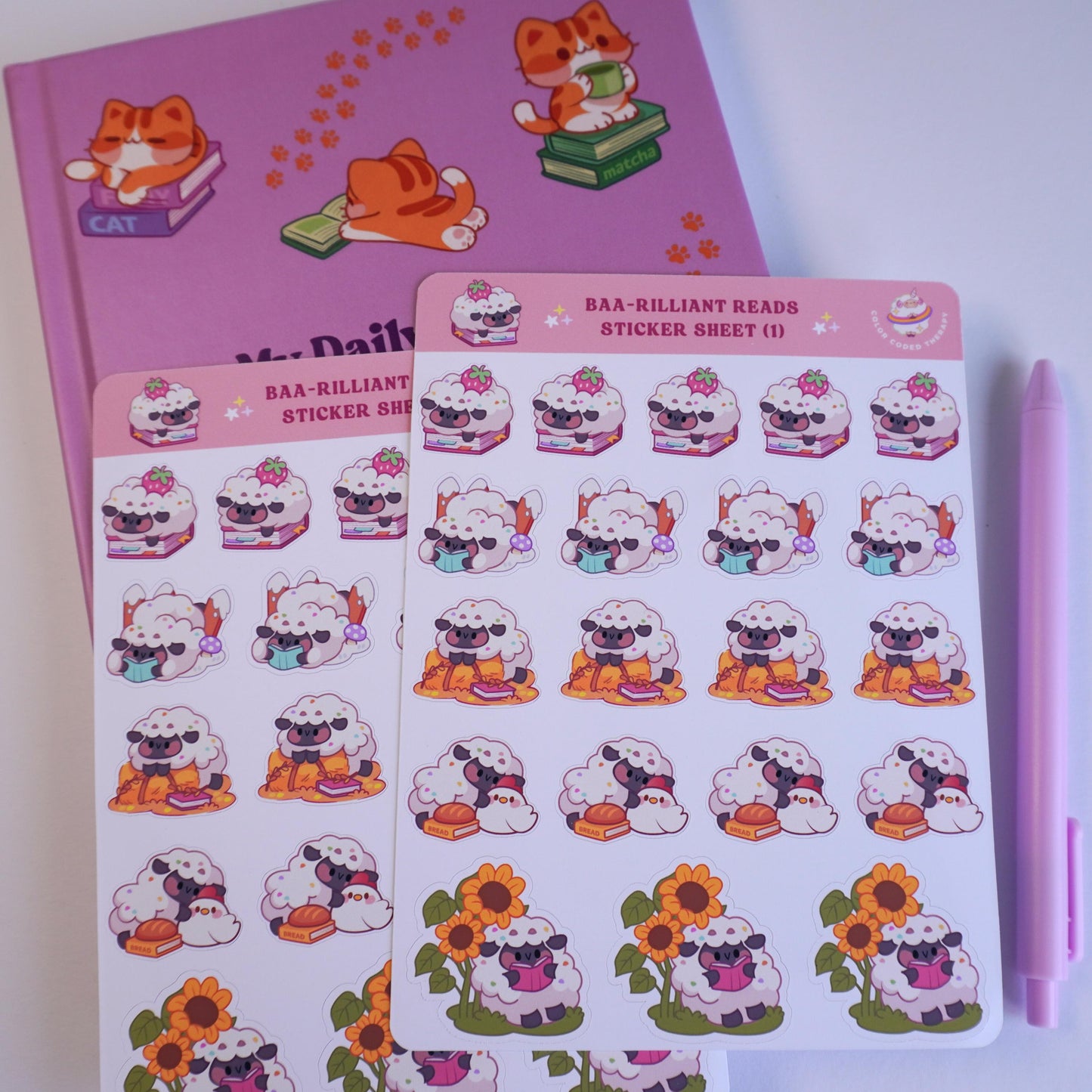 Baa-rilliant Reads (1) sticker sheet