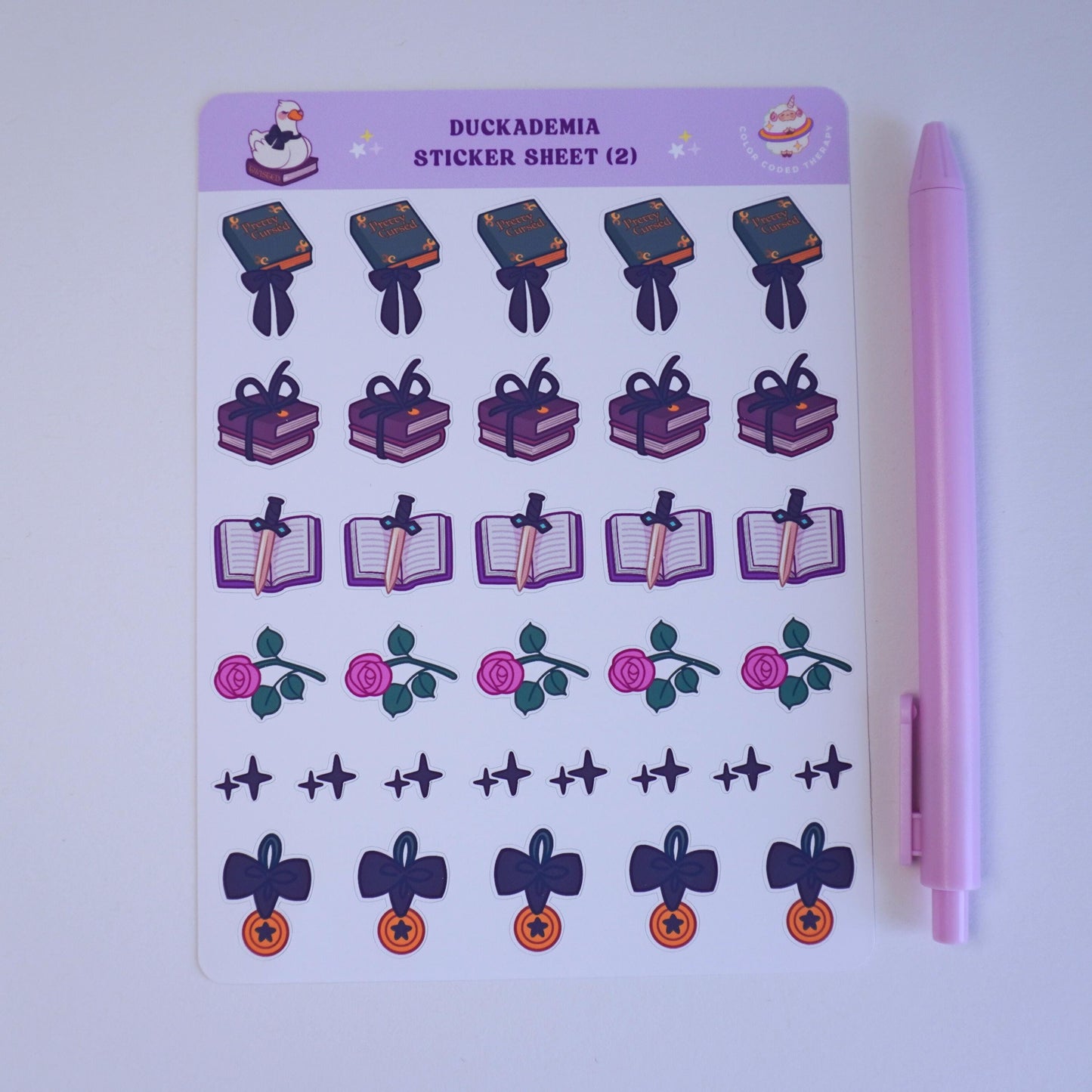Duckademia (2) sticker sheet