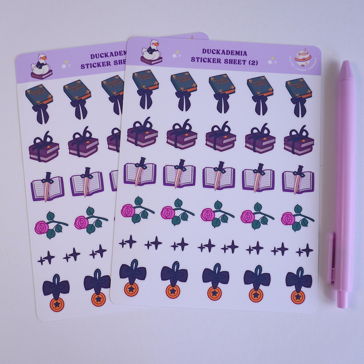 Duckademia (2) sticker sheet