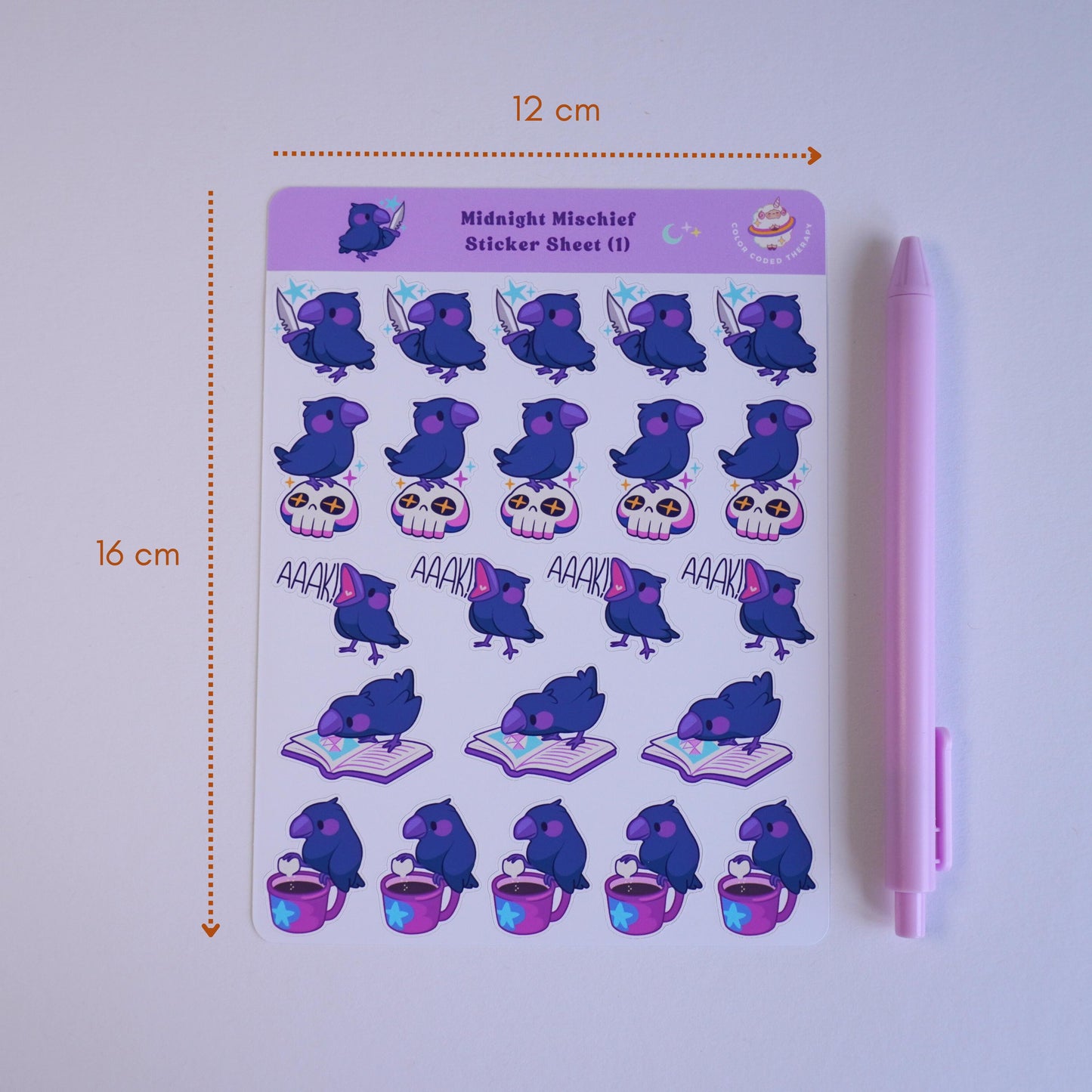 Midnight Mischief (1) sticker sheet