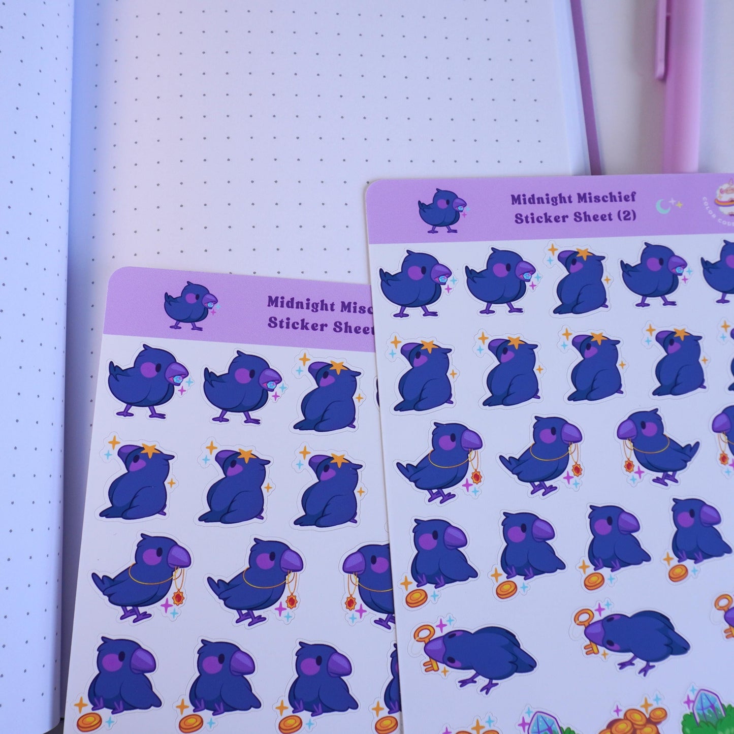 Midnight Mischief (2) sticker sheet