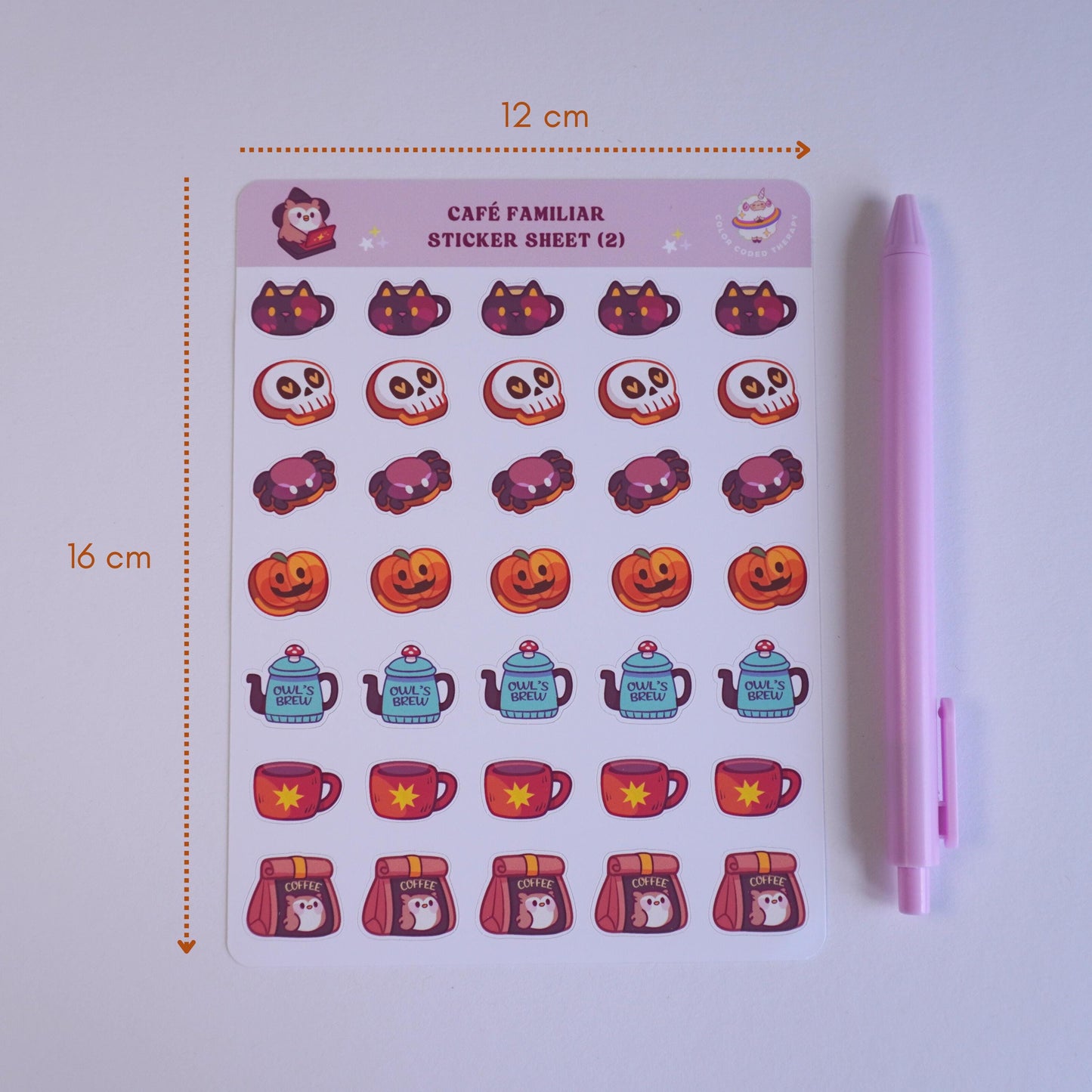 Cafe Familiar (2) sticker sheet