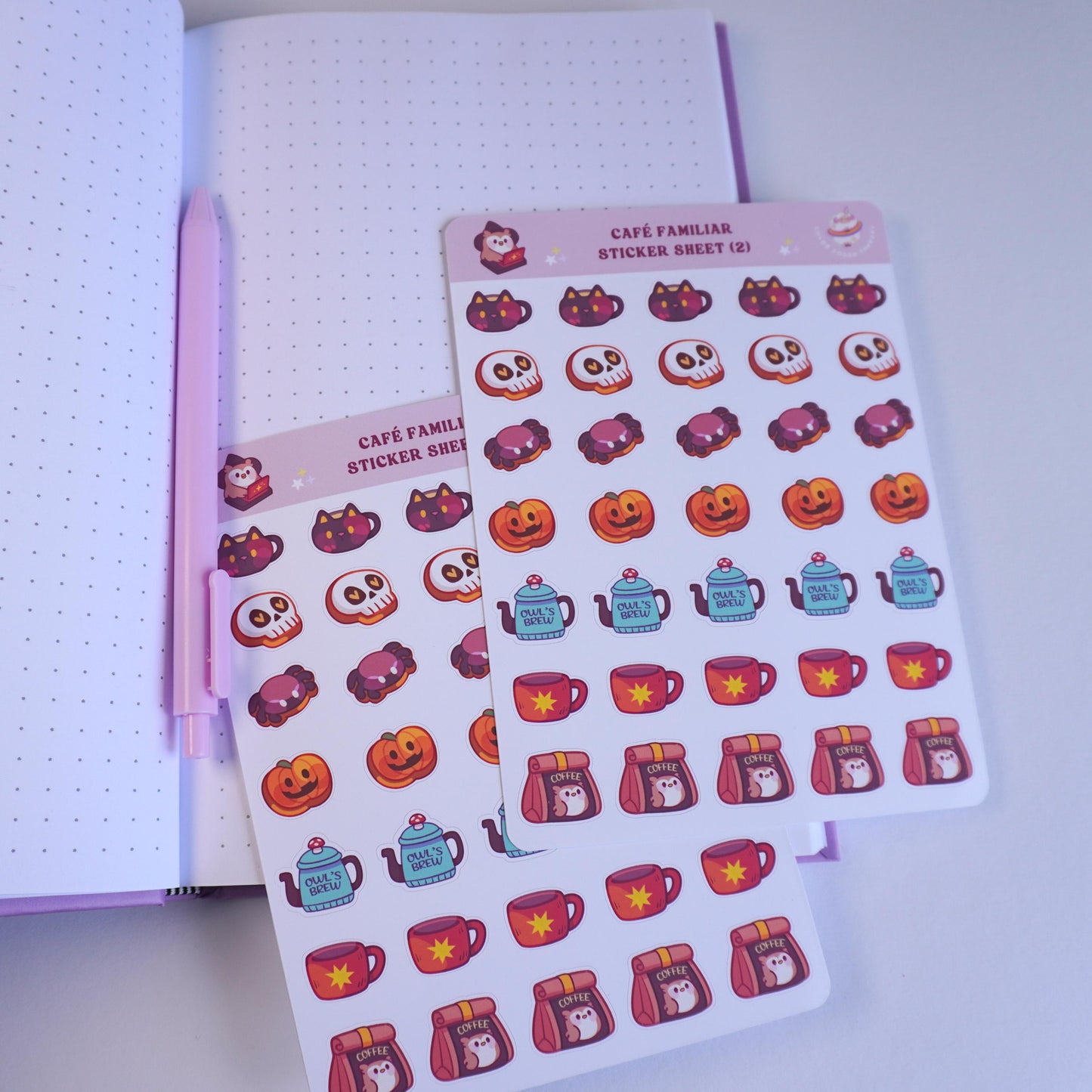 Cafe Familiar (2) sticker sheet