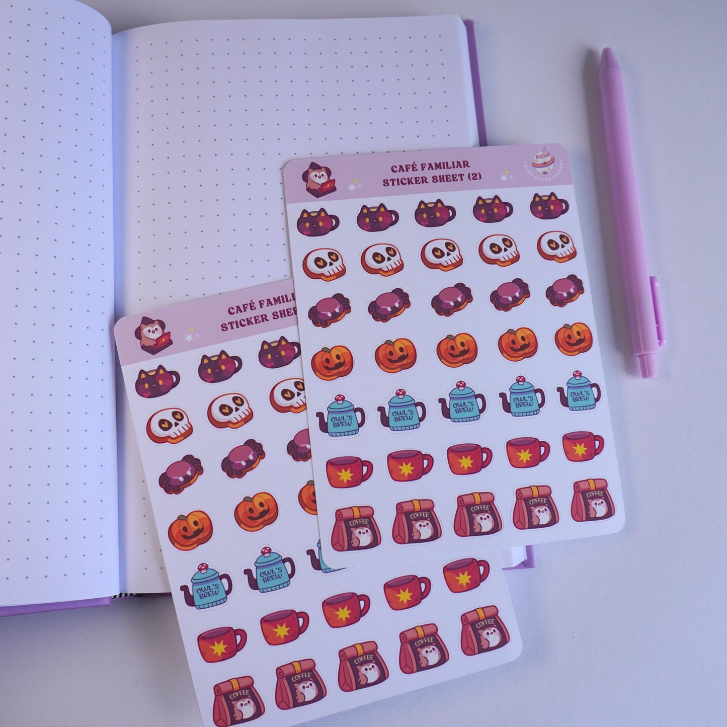 Cafe Familiar (2) sticker sheet
