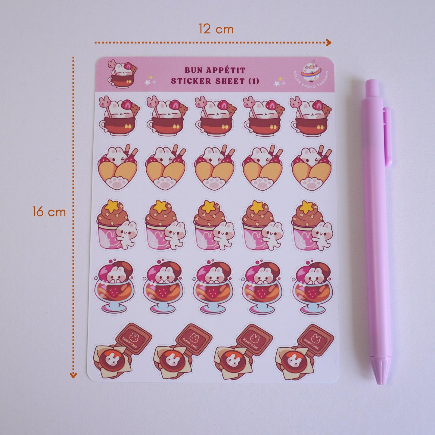Bun appetit (1) sticker sheet