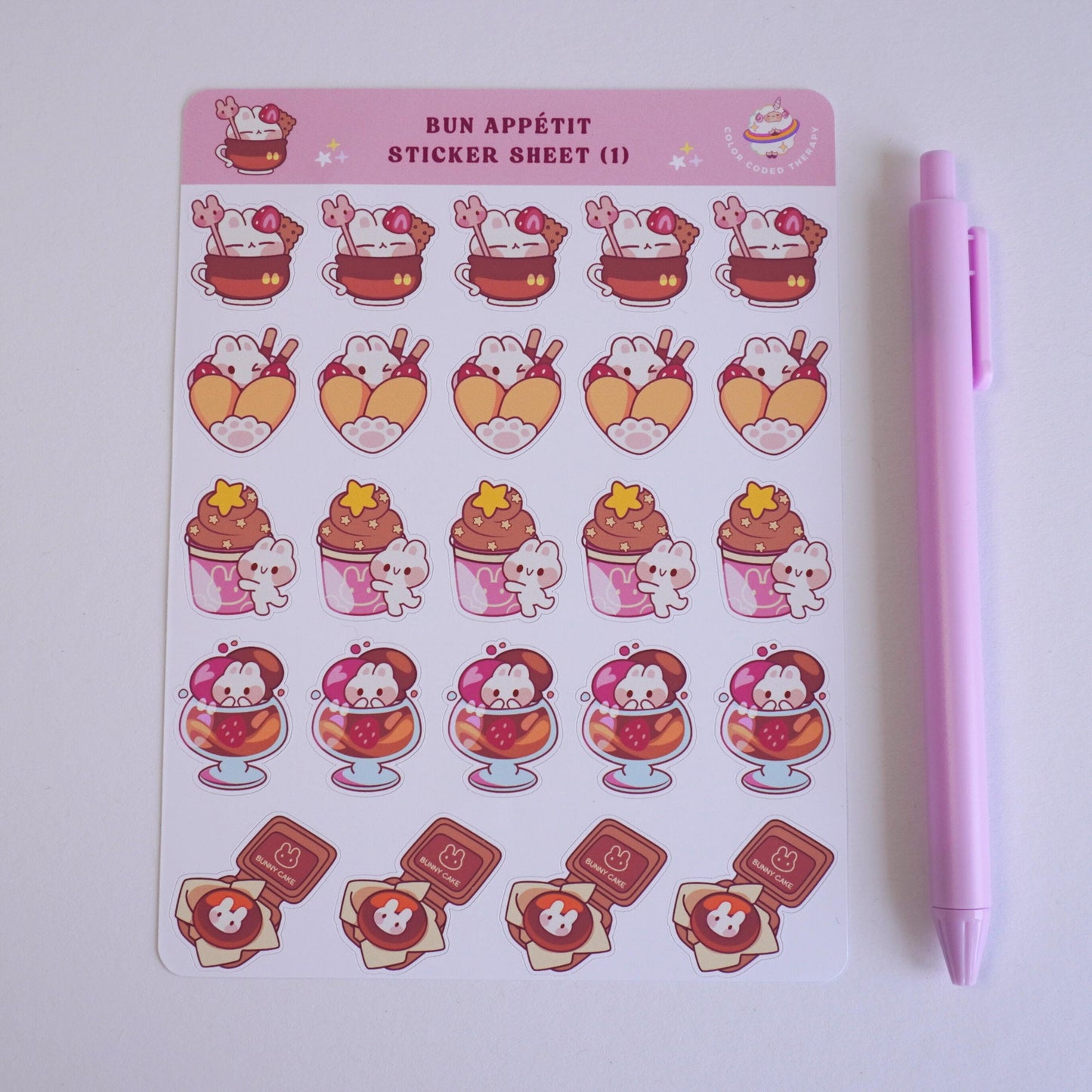 Bun appetit (1) sticker sheet