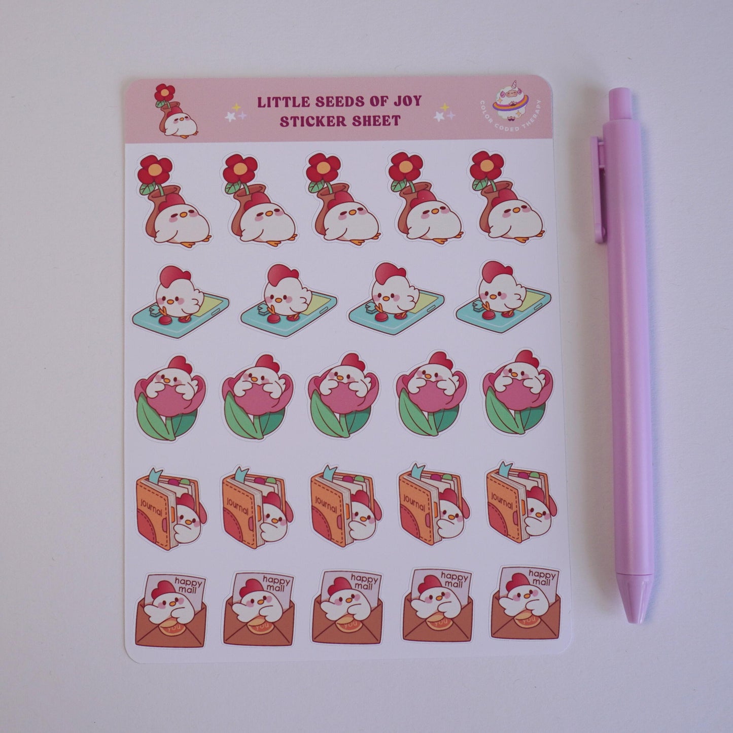 Little Seeds of Joy sticker sheet