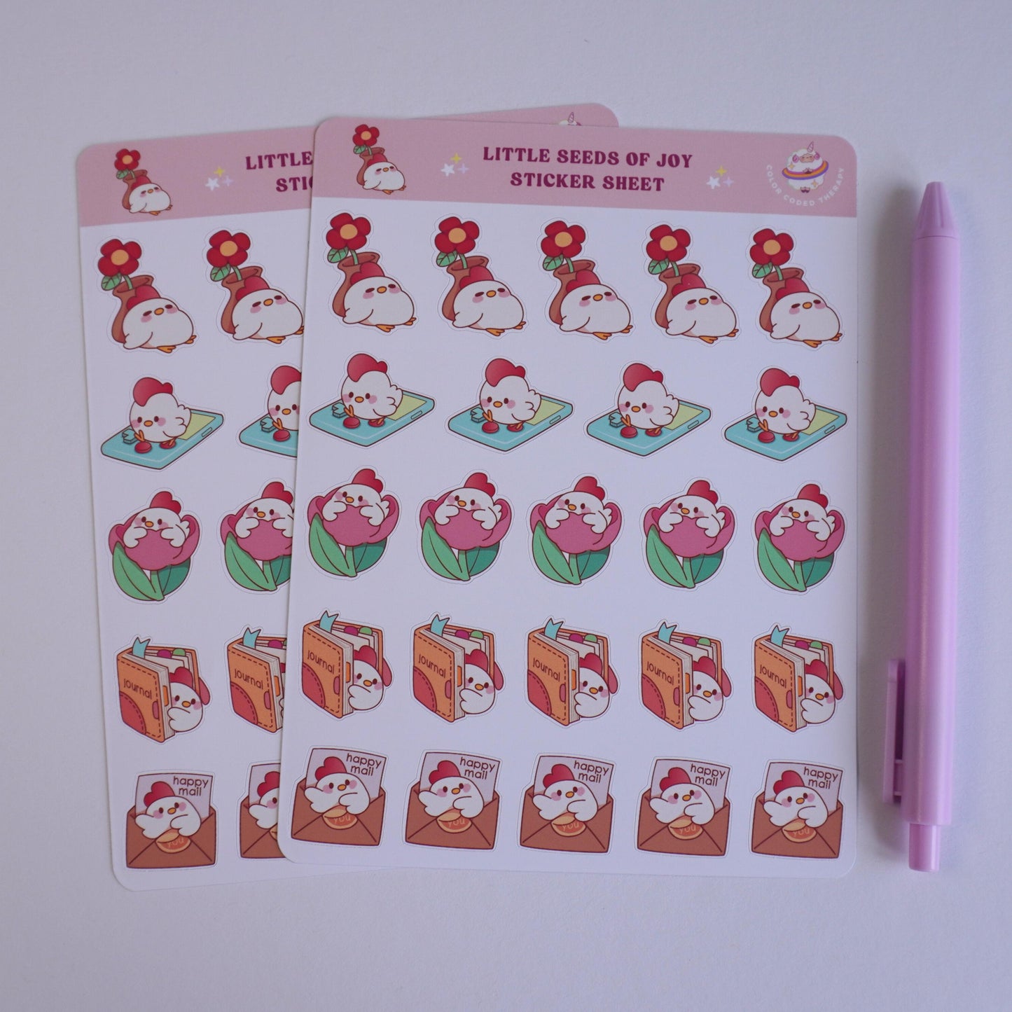 Little Seeds of Joy sticker sheet