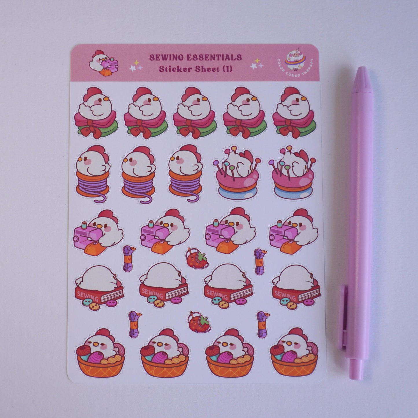 Sewing Essentials (1) sticker sheet