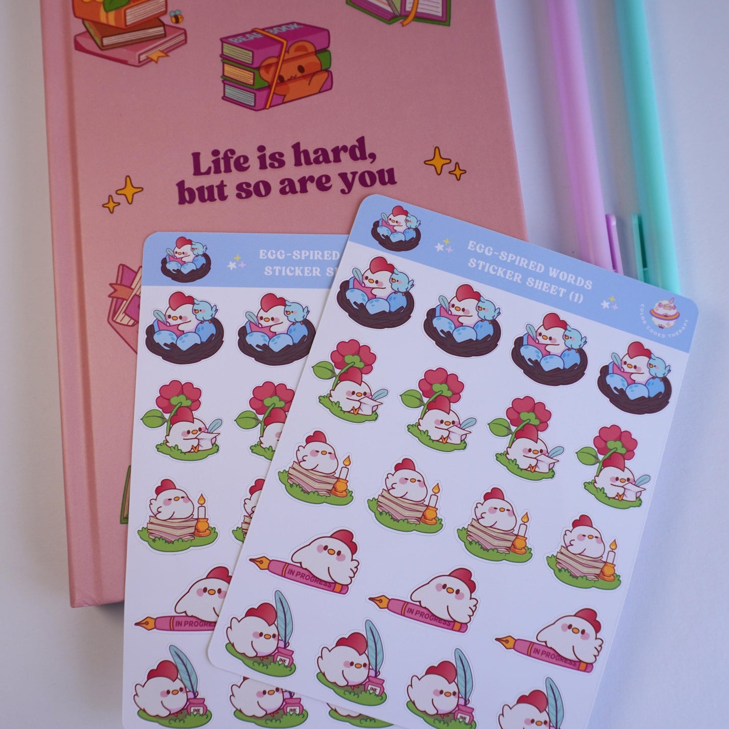 Egg-spired Words (1) sticker sheet