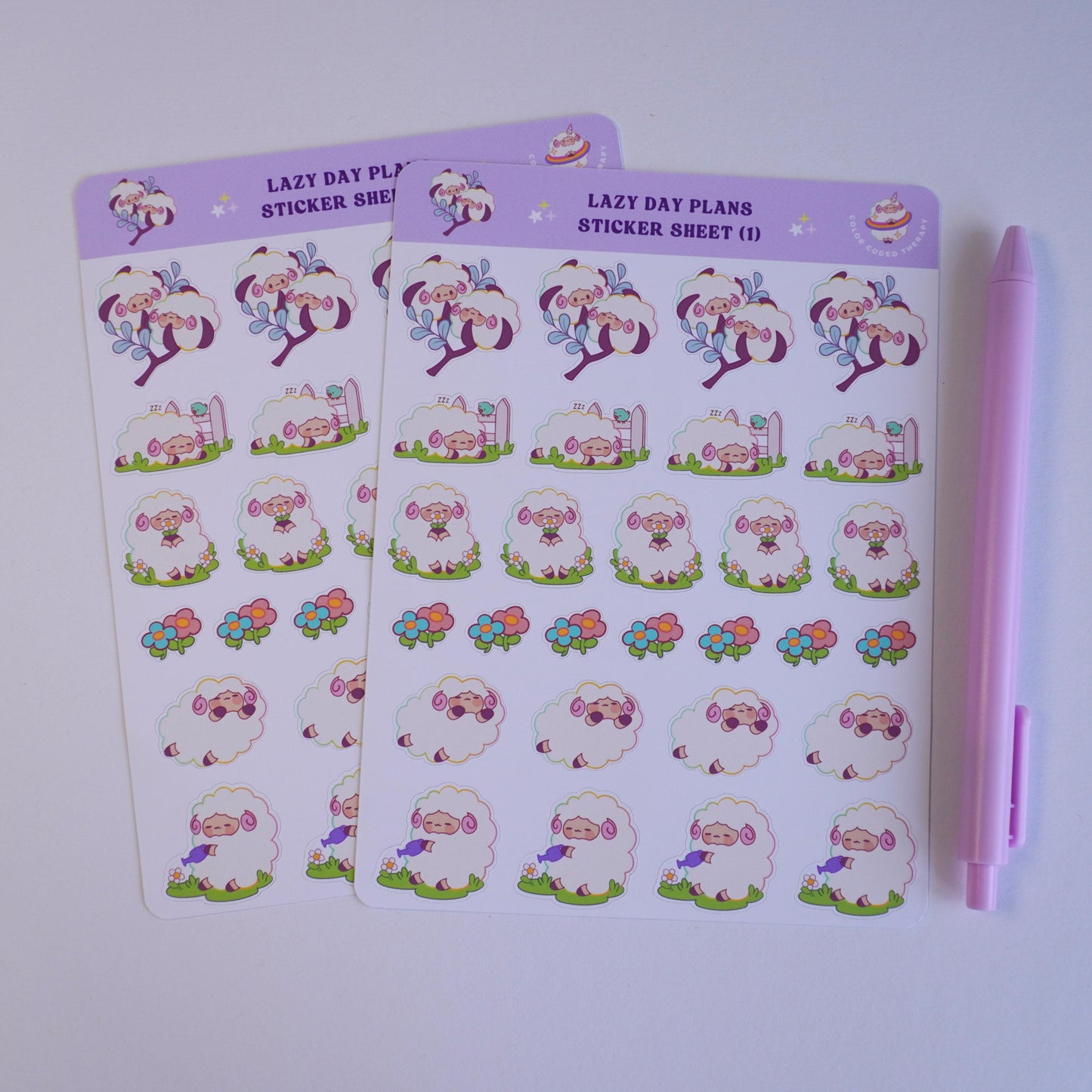 Lazy Day Plans (1) sticker sheet