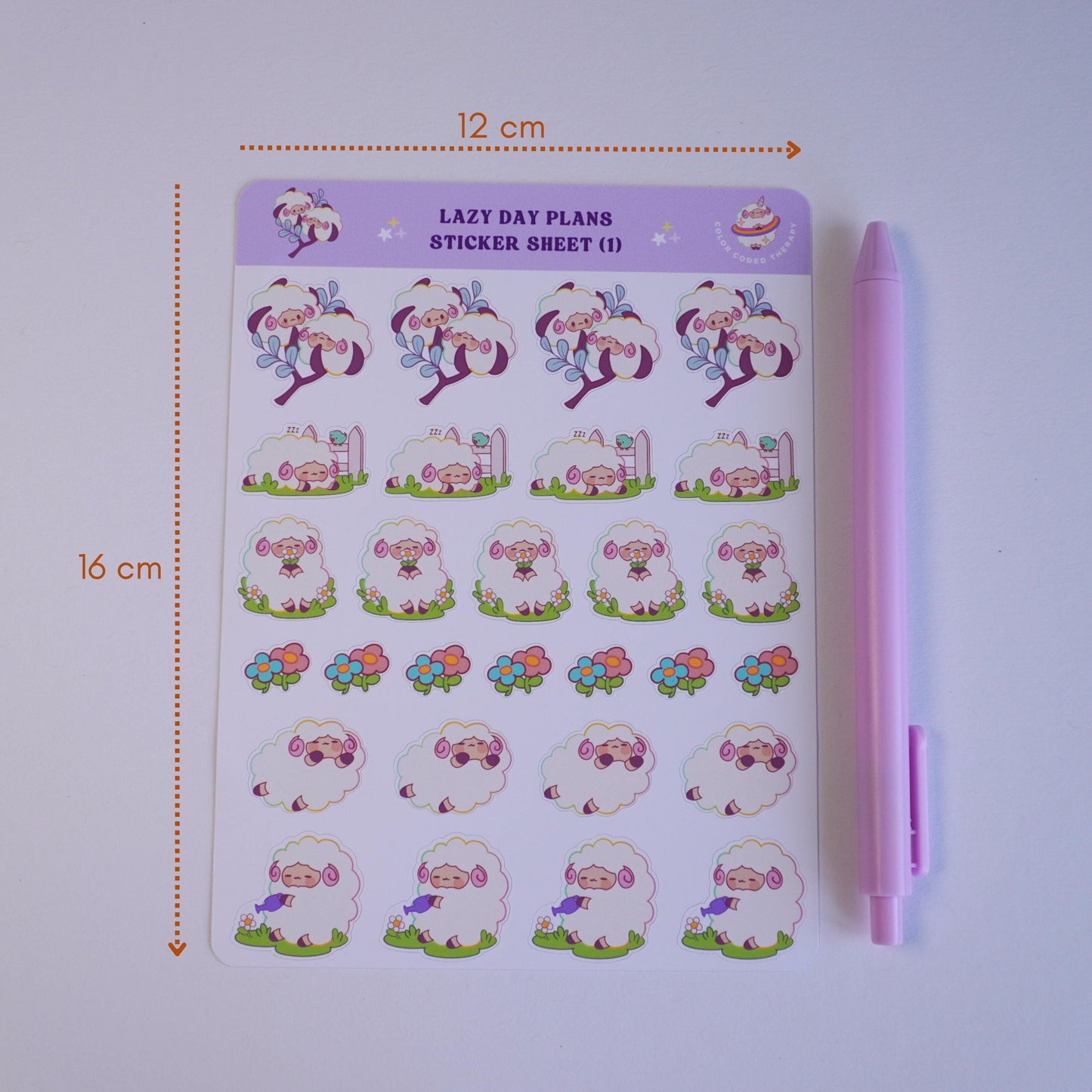 Lazy Day Plans (1) sticker sheet