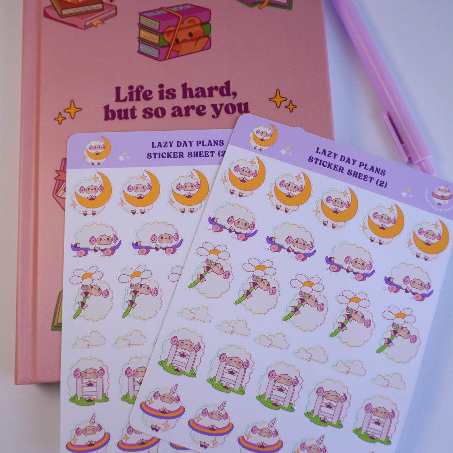 Lazy Day Plans (2) sticker sheet