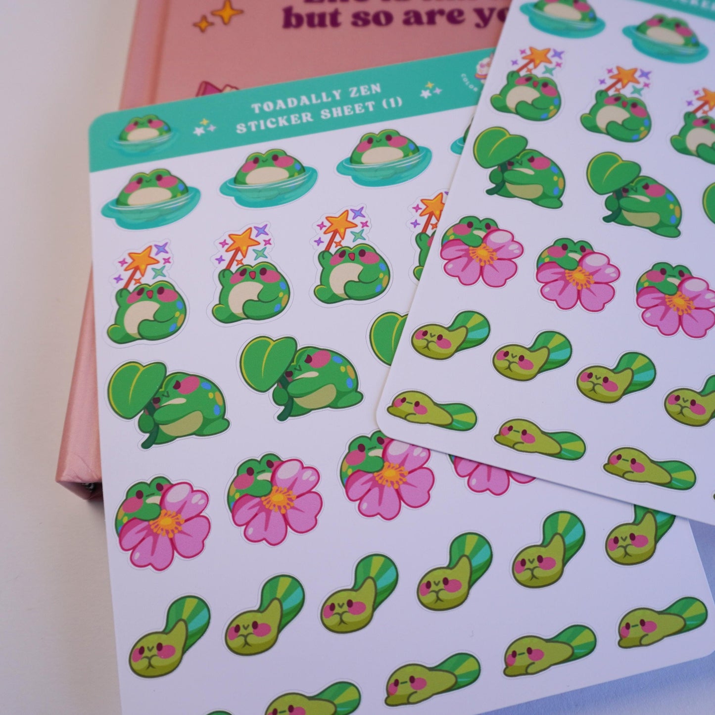 Toadally Zen (1) sticker sheet