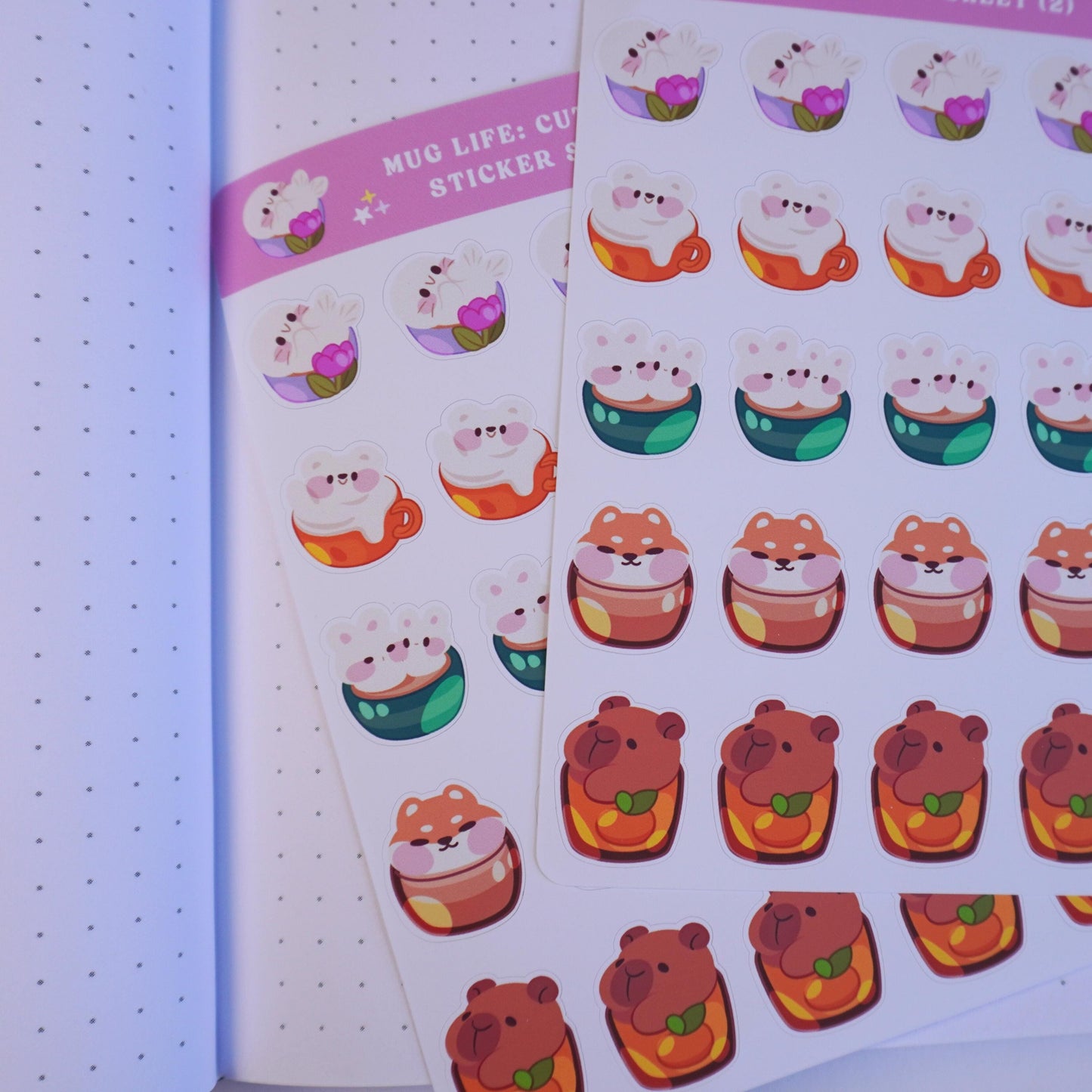 Mug Life: Cute Edition (2) sticker sheet