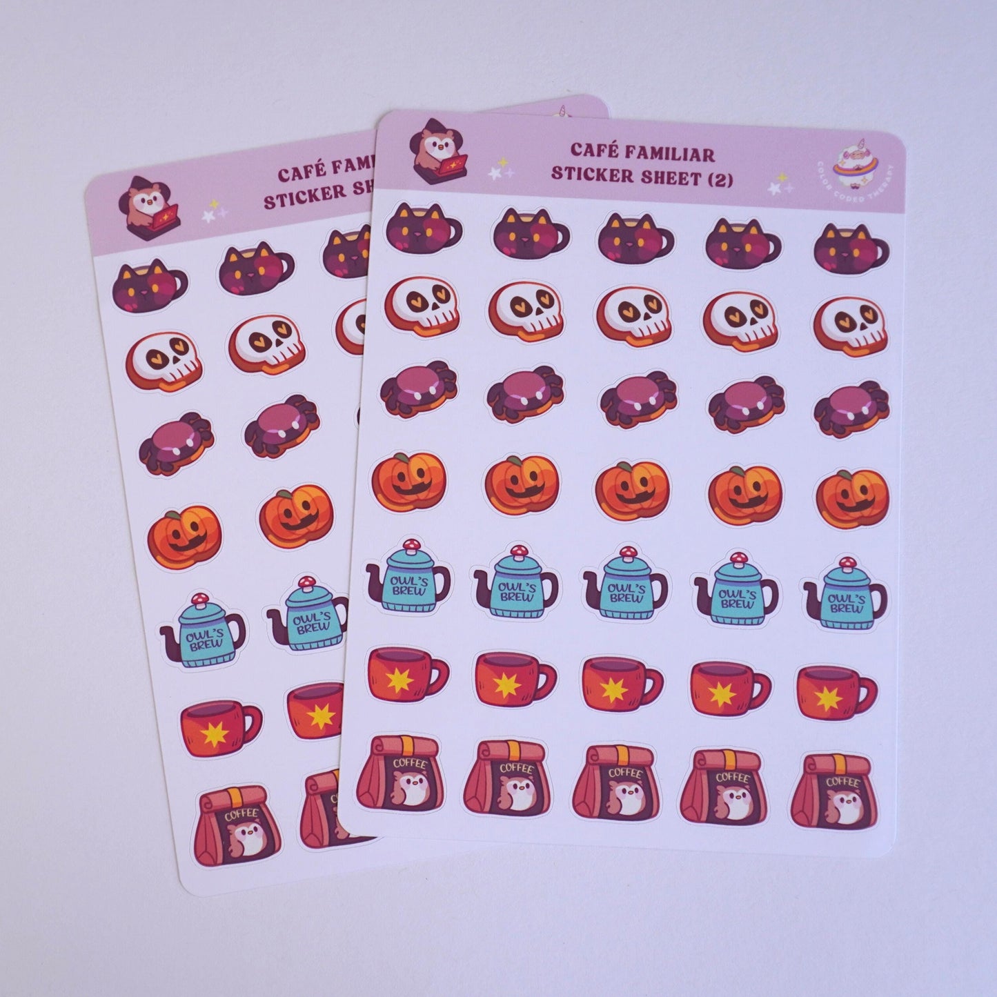 Cafe Familiar (2) sticker sheet