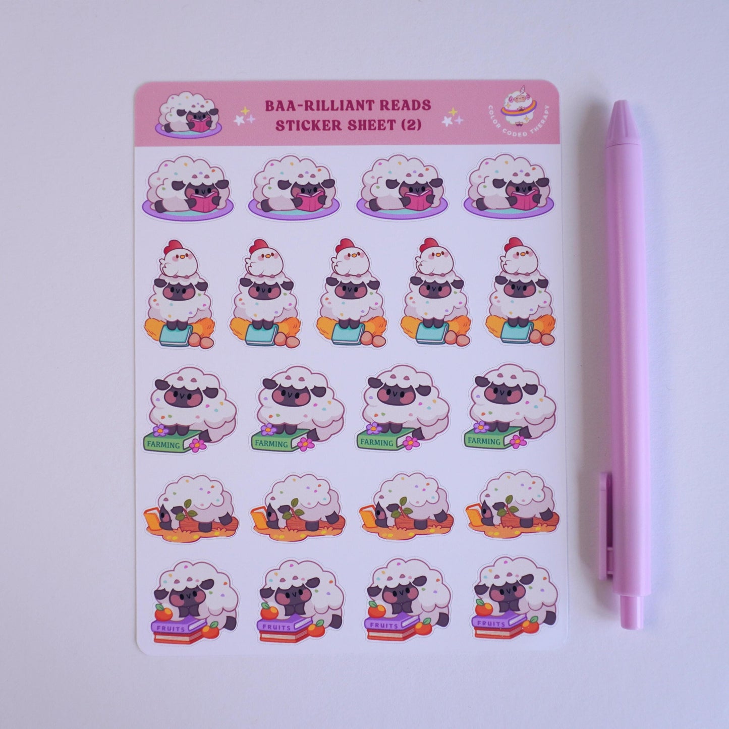 Baa-rilliant Reads (2) stickervel