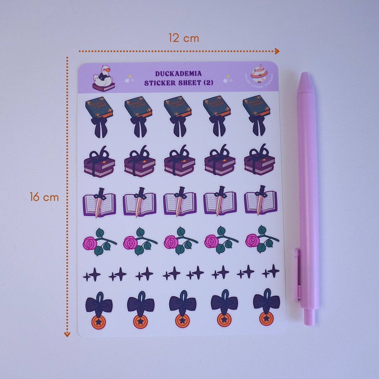 Duckademia (2) sticker sheet