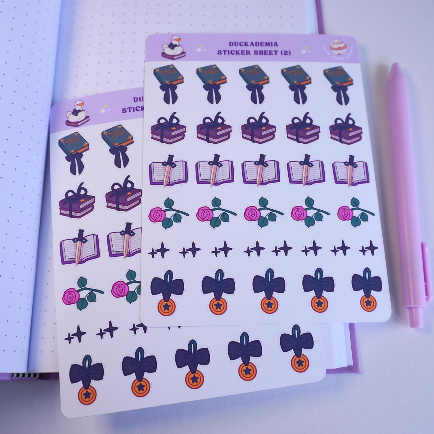 Duckademia (2) sticker sheet