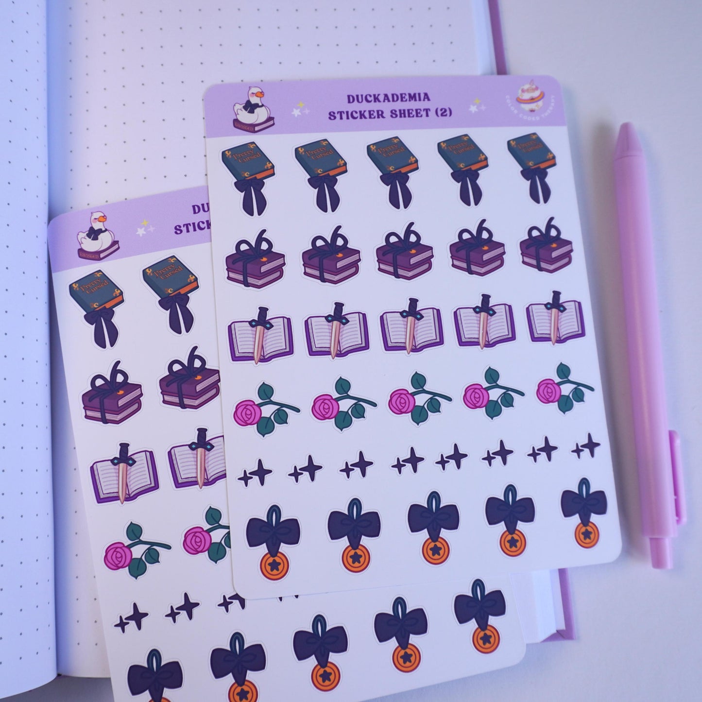 Duckademia (2) sticker sheet
