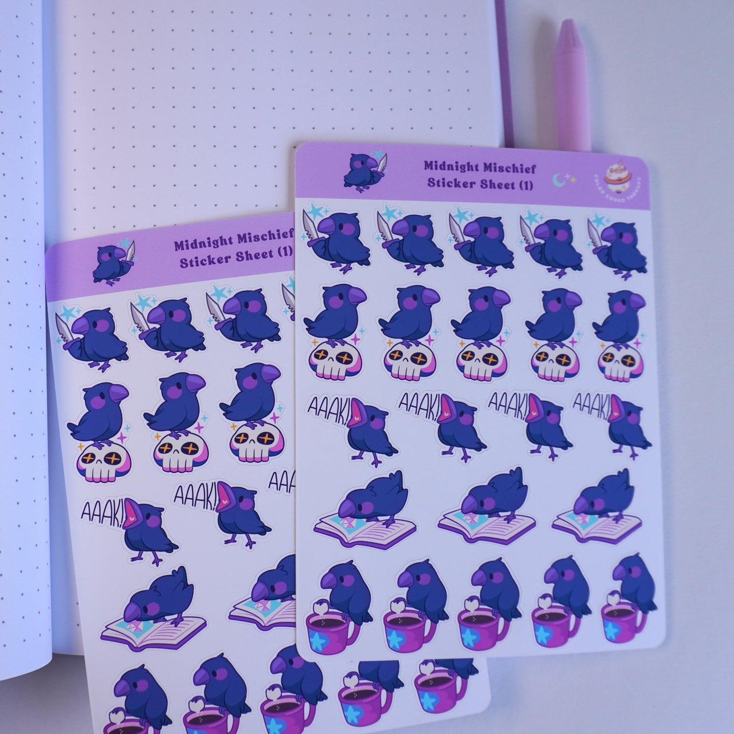 Midnight Mischief (1) sticker sheet