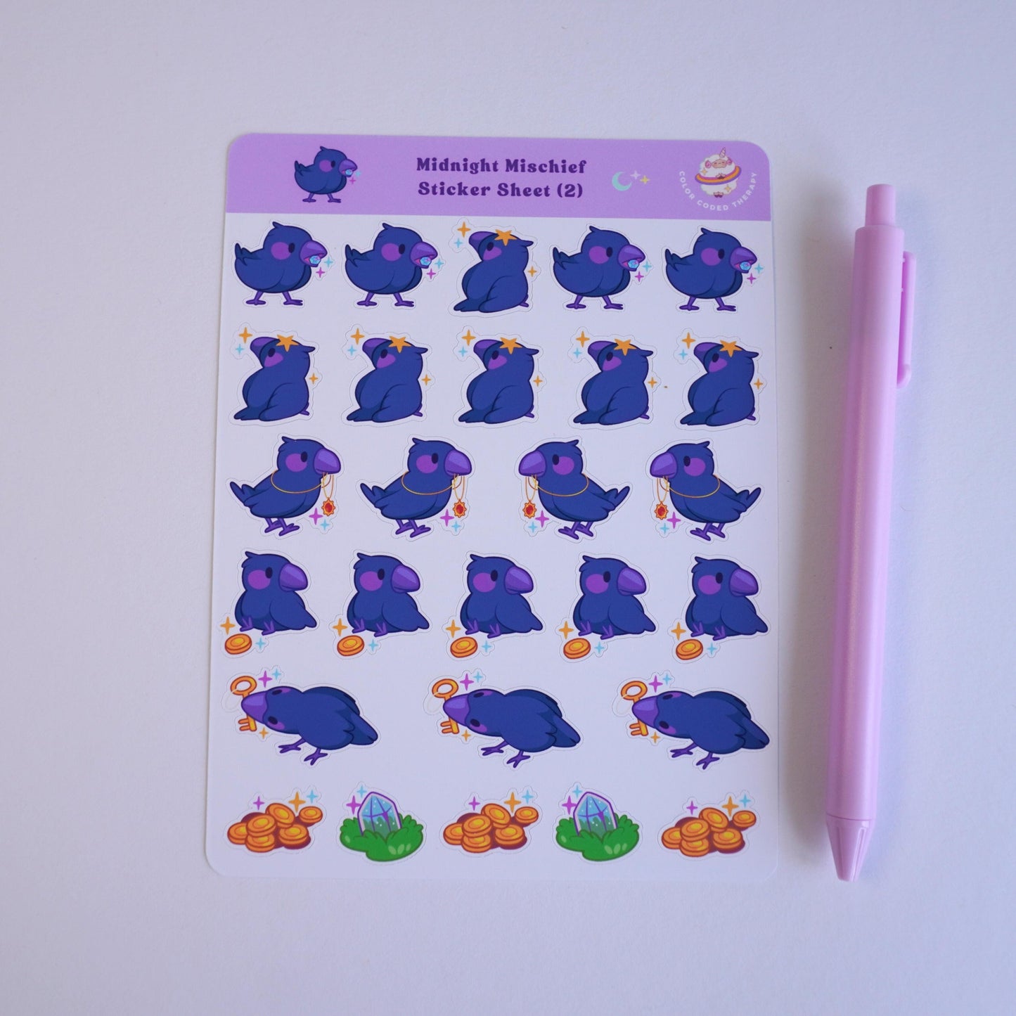 Midnight Mischief (2) sticker sheet