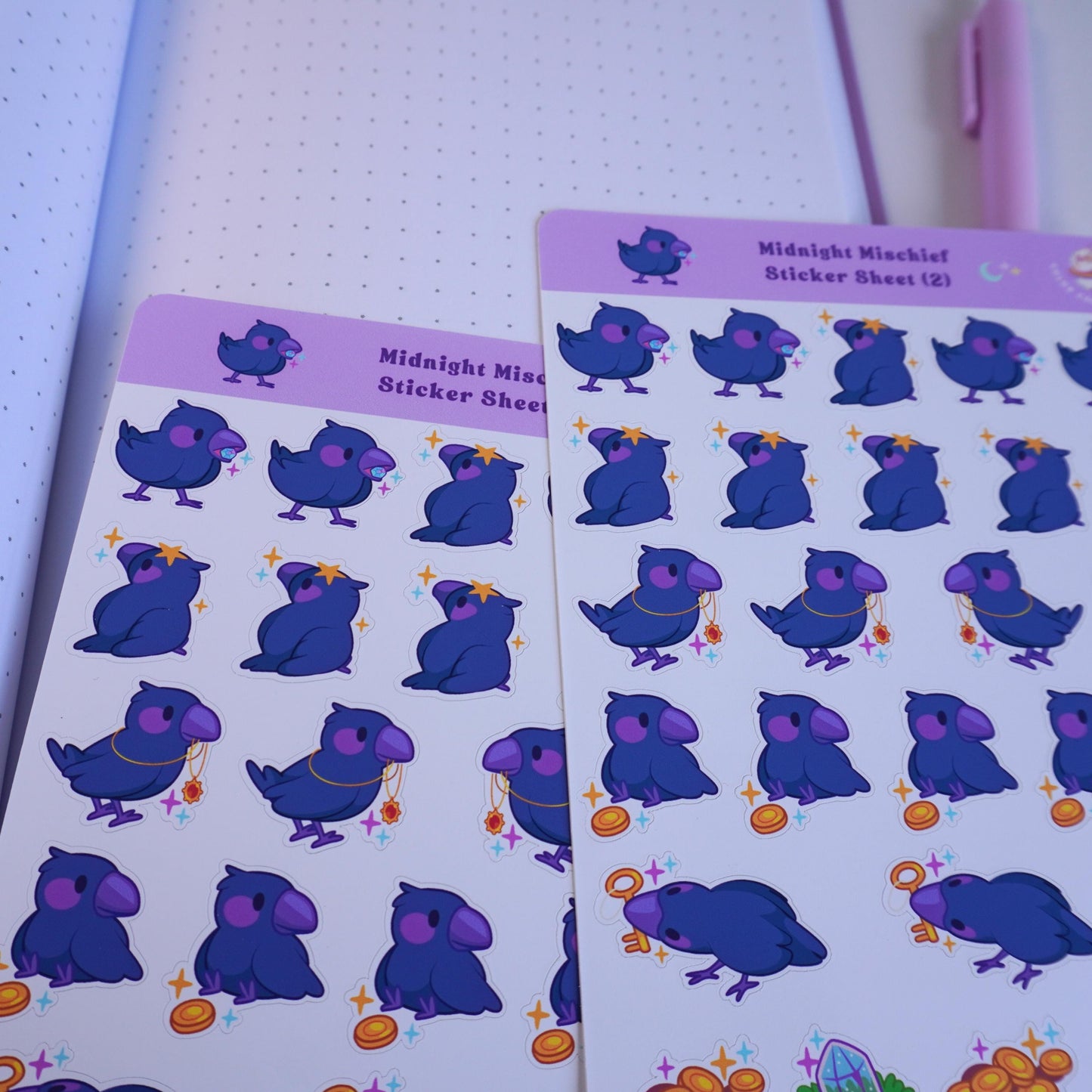 Midnight Mischief (2) sticker sheet
