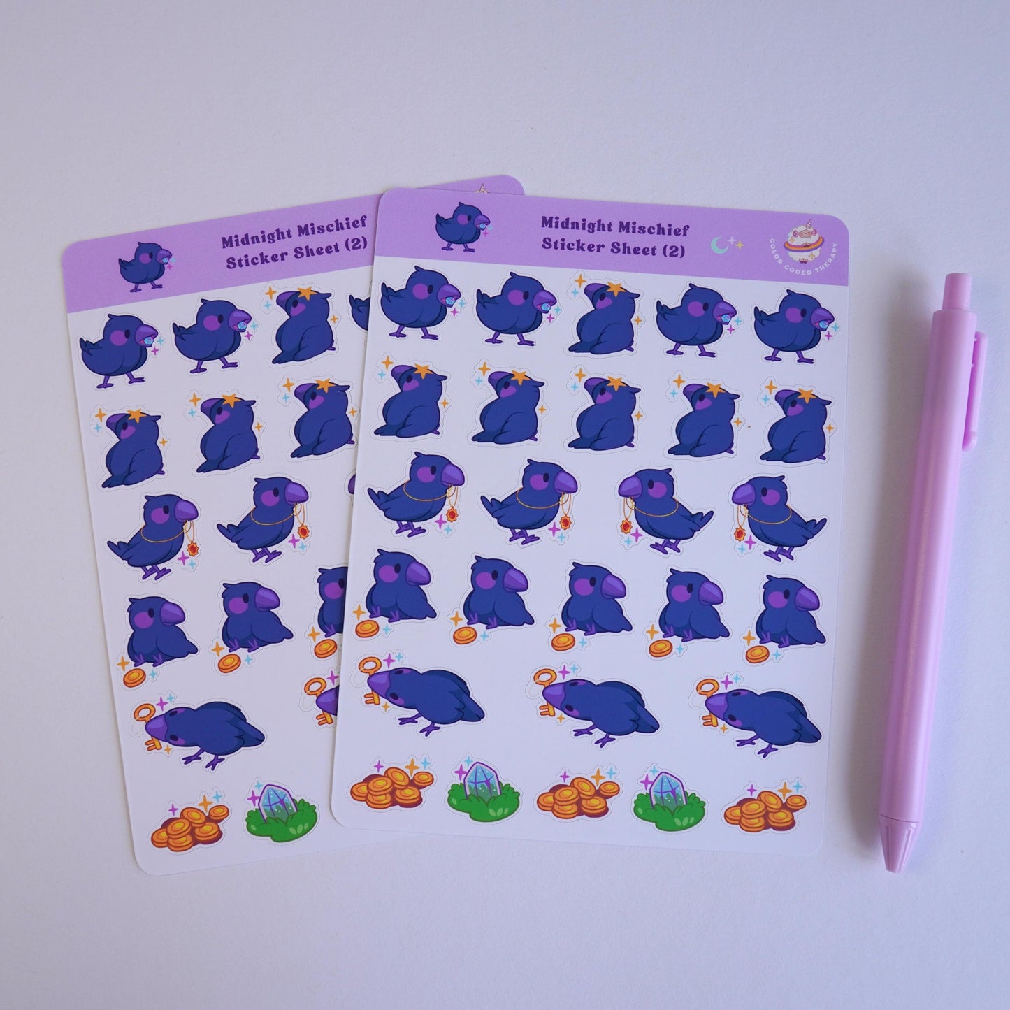 Midnight Mischief (2) sticker sheet