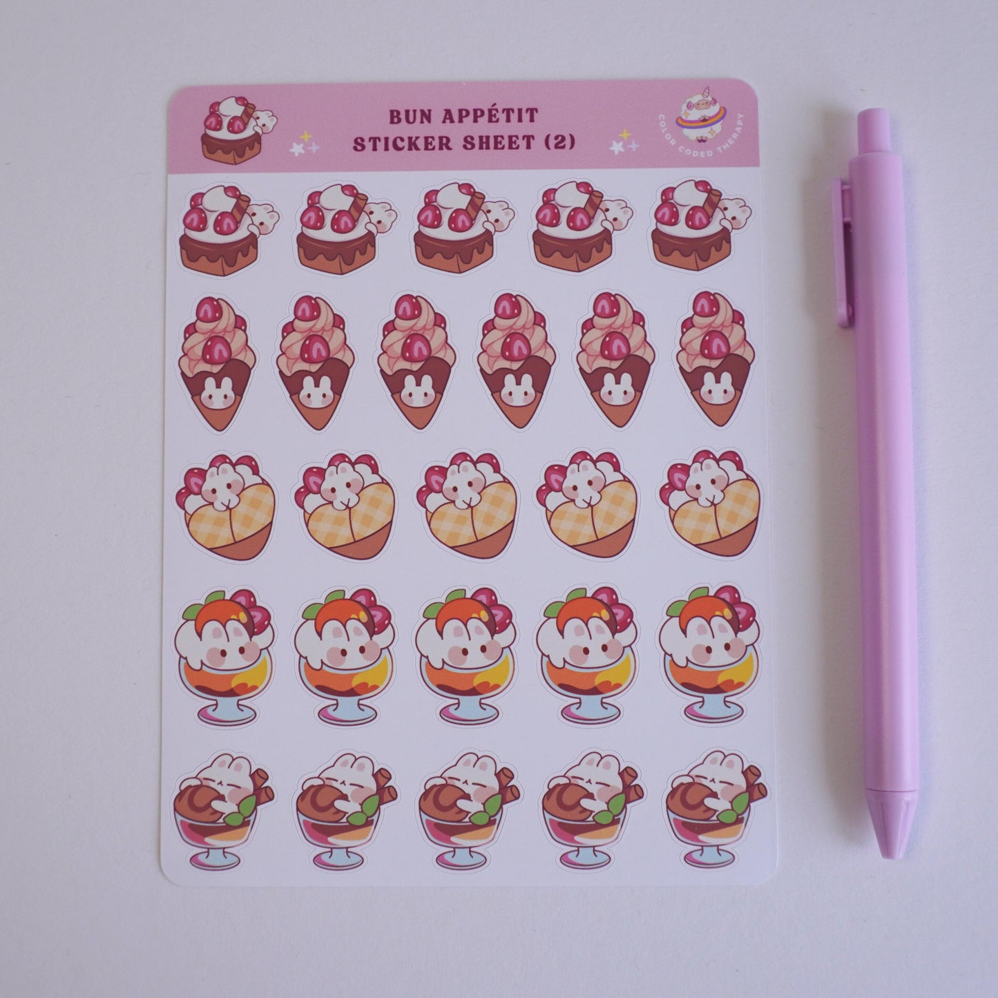 Bun appetit (2) sticker sheet
