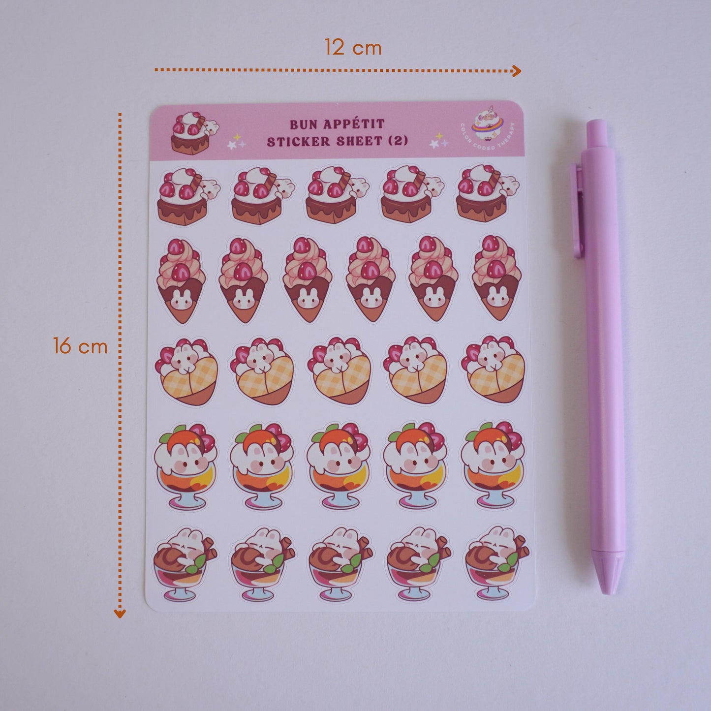 Bun appetit (2) sticker sheet