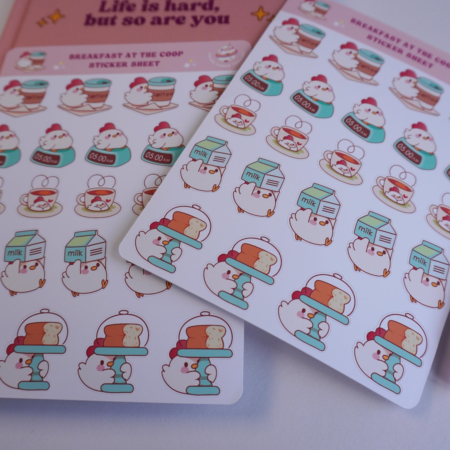 Breakfast at the Coop sticker sheet
