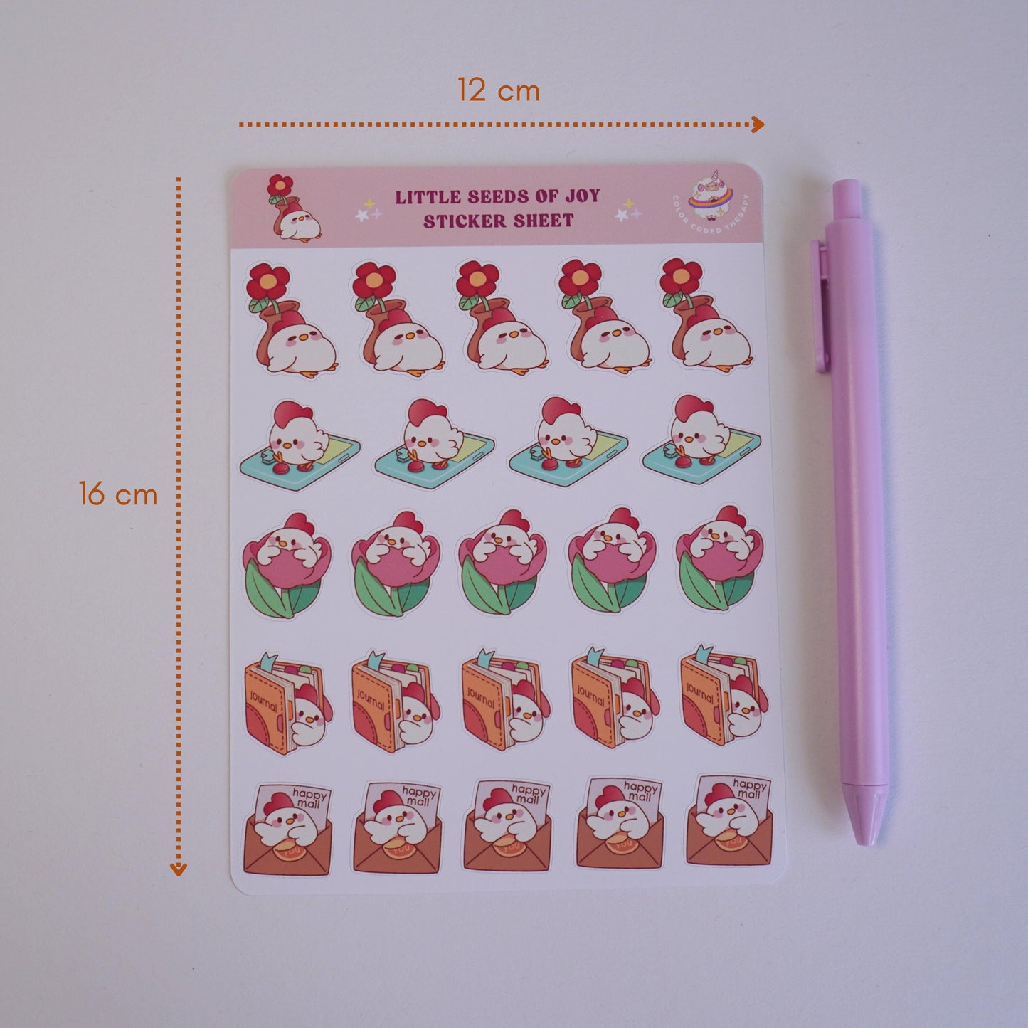 Little Seeds of Joy sticker sheet