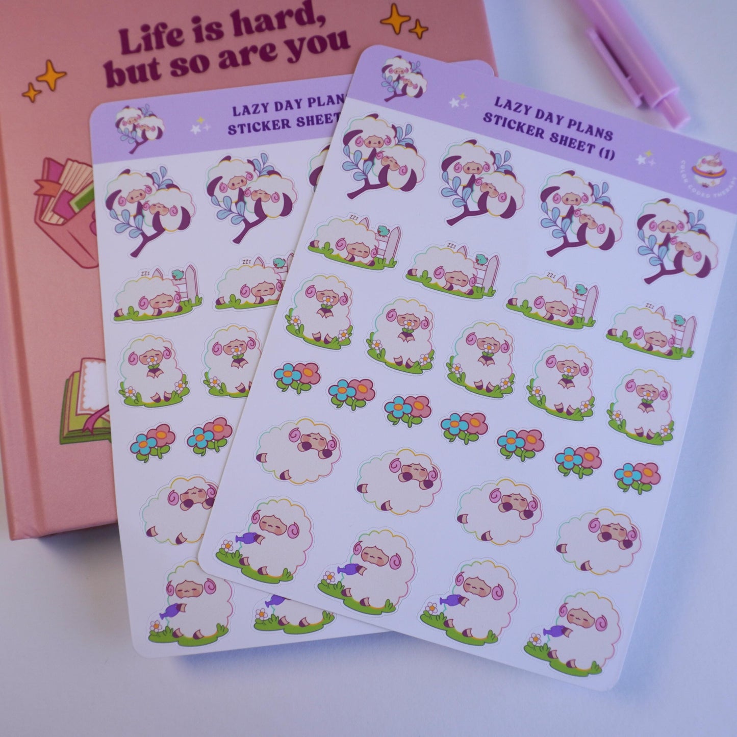 Lazy Day Plans (1) sticker sheet