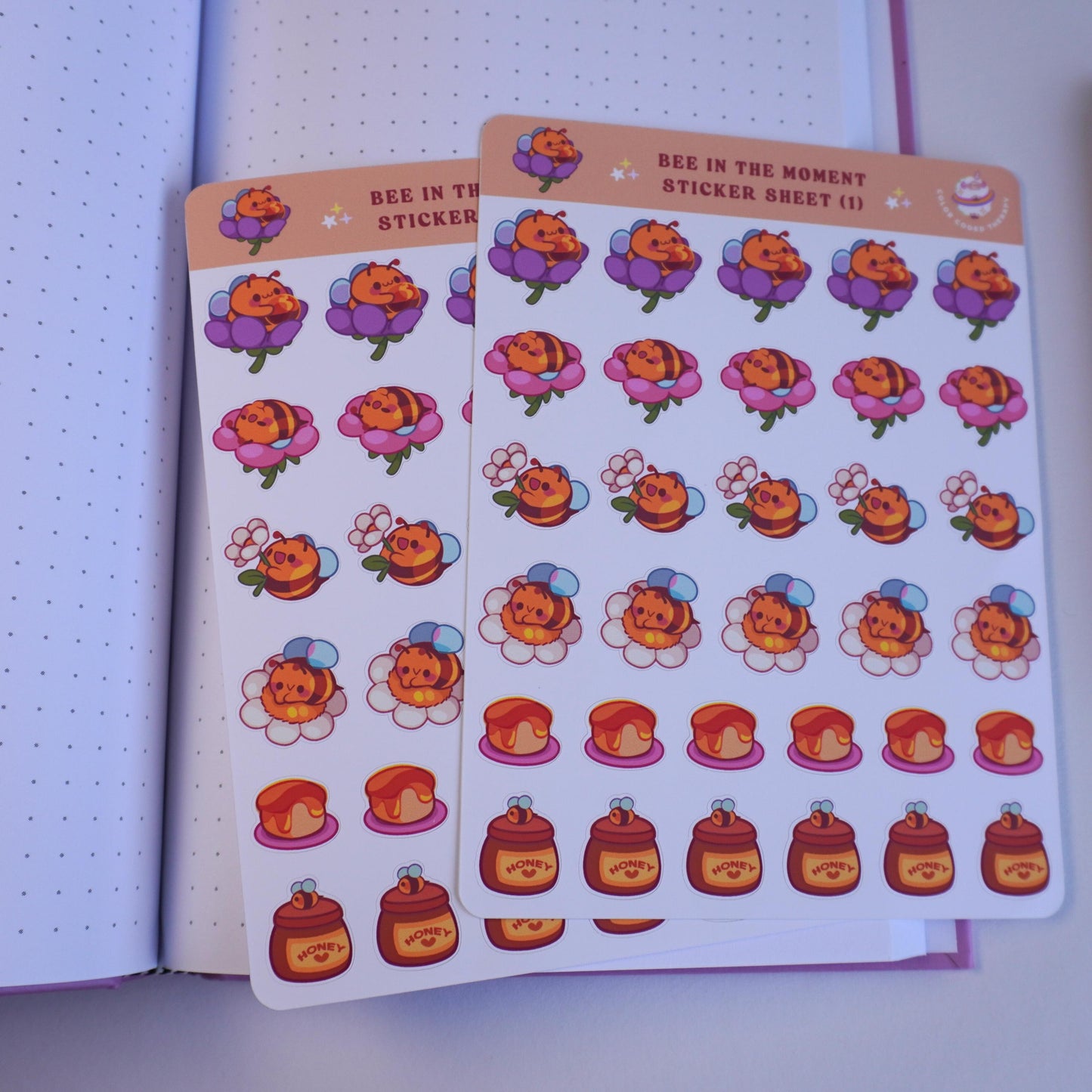 Bee in the Moment (1) sticker sheet