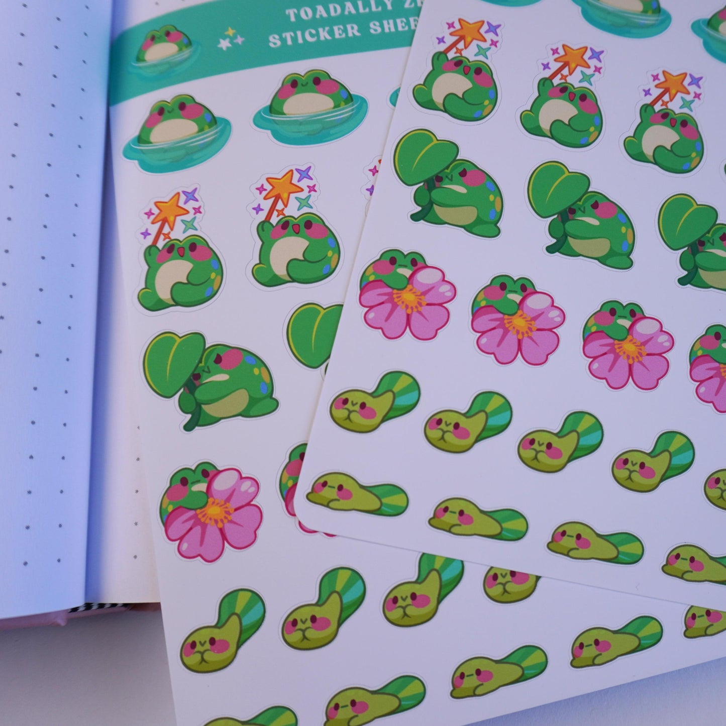 Toadally Zen (1) sticker sheet