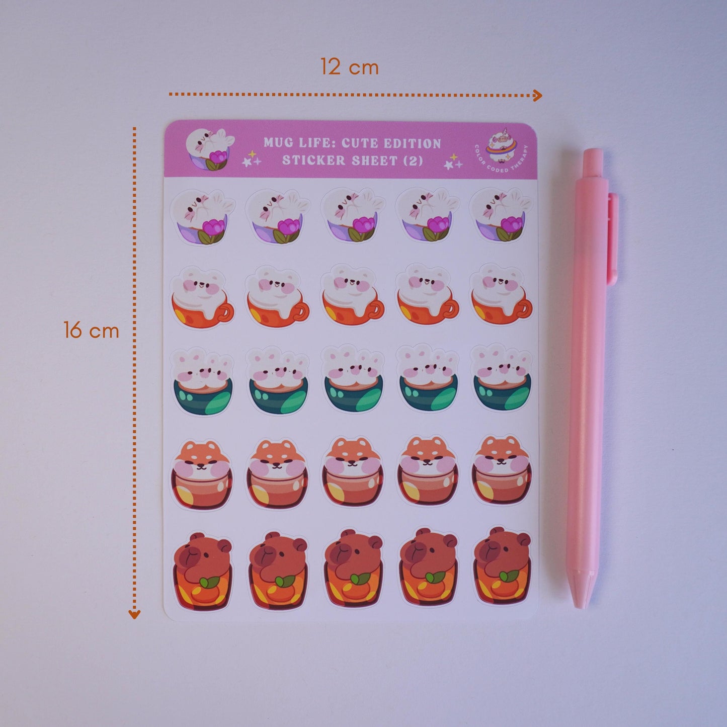 Mug Life: Cute Edition (2) sticker sheet