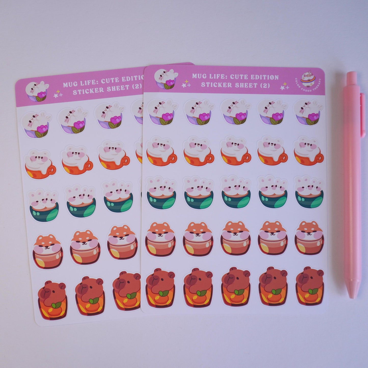Mug Life: Cute Edition (2) sticker sheet