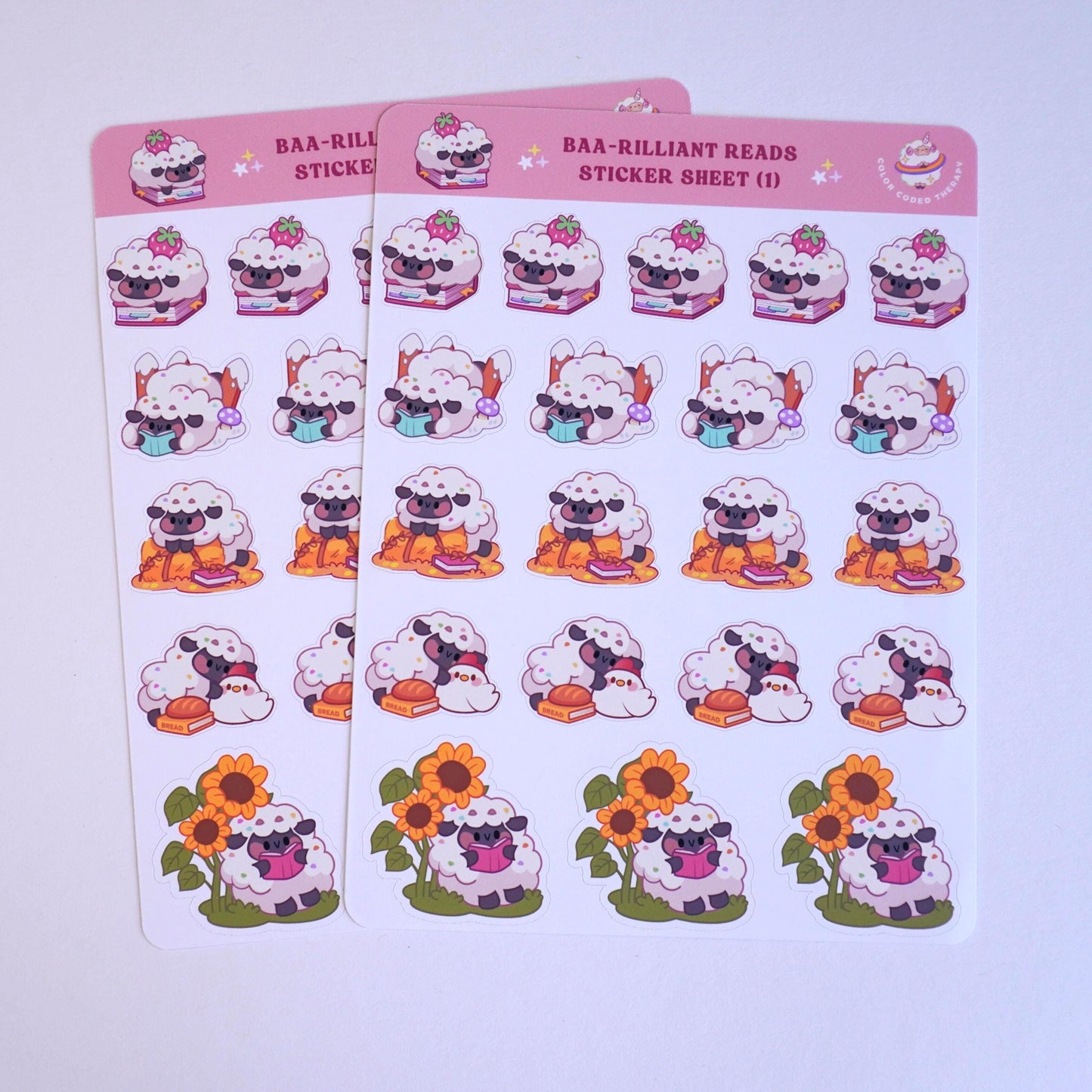 Baa-rilliant Reads (1) sticker sheet