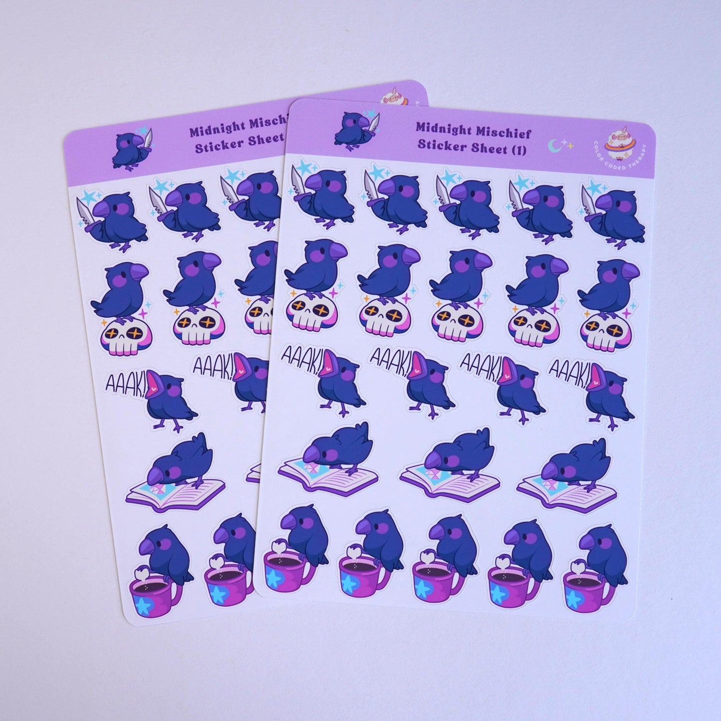 Midnight Mischief (1) sticker sheet