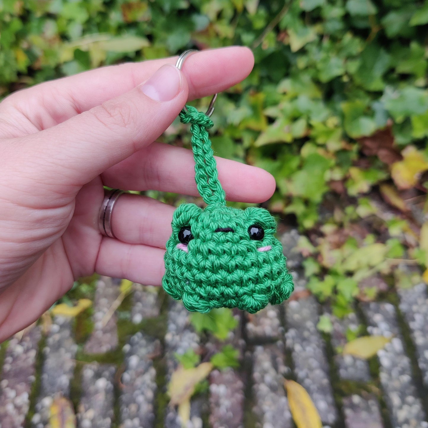 Blushy frog keychain & bag charm