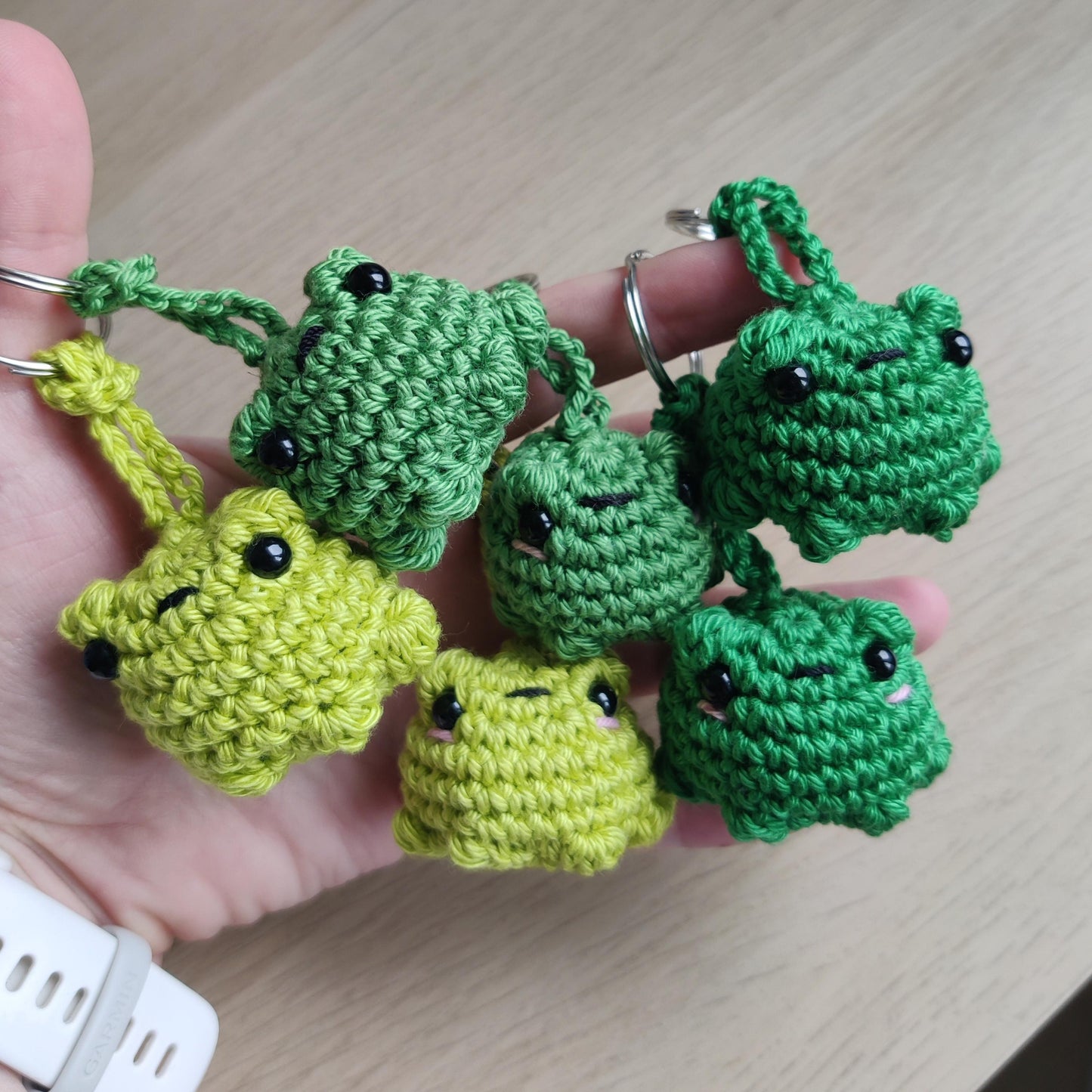 Blushy frog keychain & bag charm
