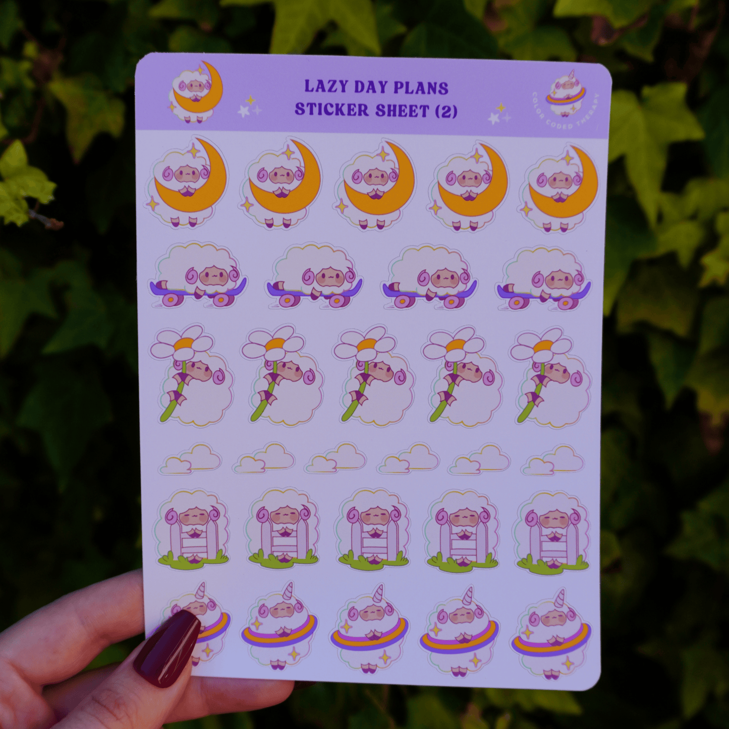 Lazy Day Plans (2) stickervel