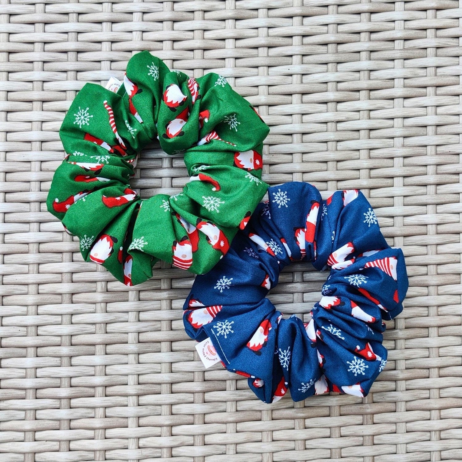 Christmas themed scrunchies