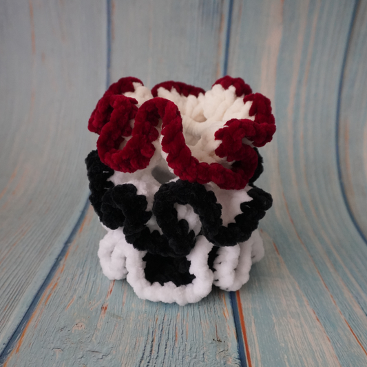 Elegant hues crochet scrunchies