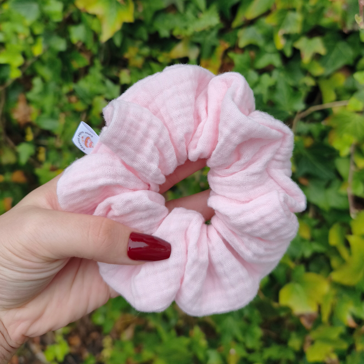 Pastelroze scrunchie